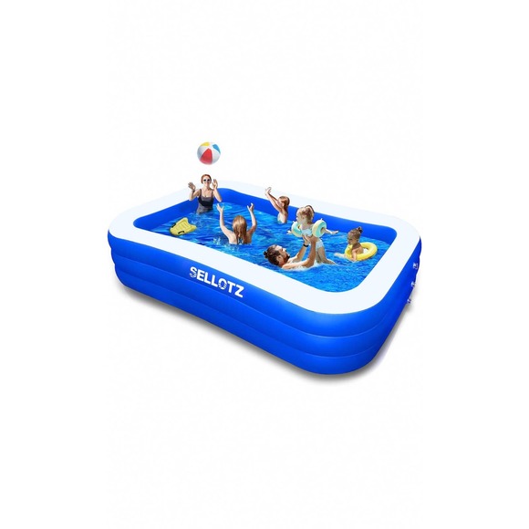 SELLOTZ 120” x 72” x 22” Inflatable Pool & Indoor Ball Pit - Picture 5 of 6